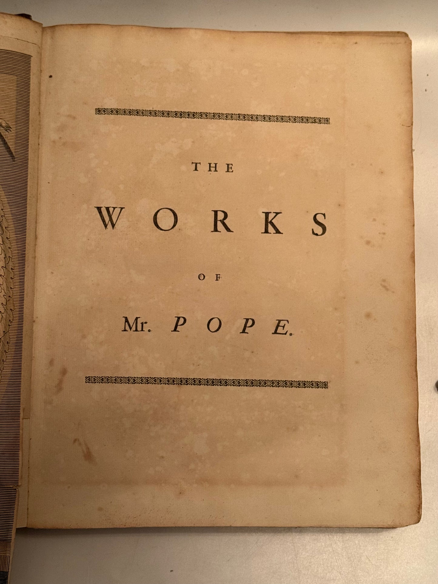 The Works of Alexander Pope 1717-35 First Edition