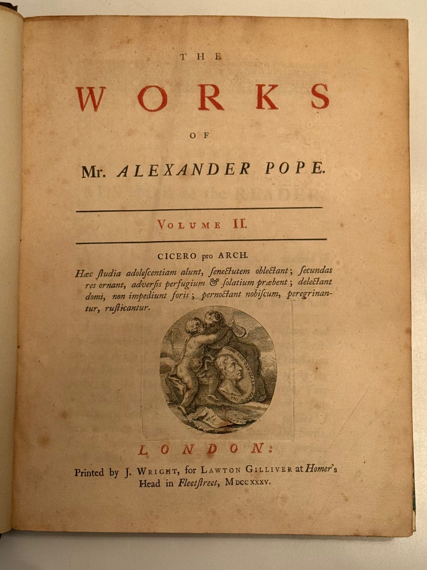 The Works of Alexander Pope 1717-35 First Edition