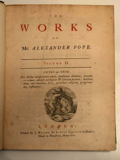 The Works of Alexander Pope 1717-35 First Edition