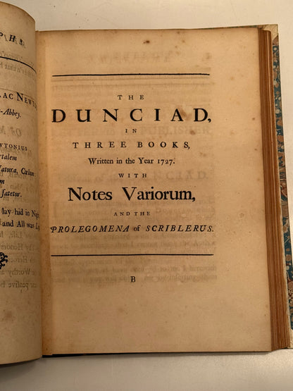 The Works of Alexander Pope 1717-35 First Edition