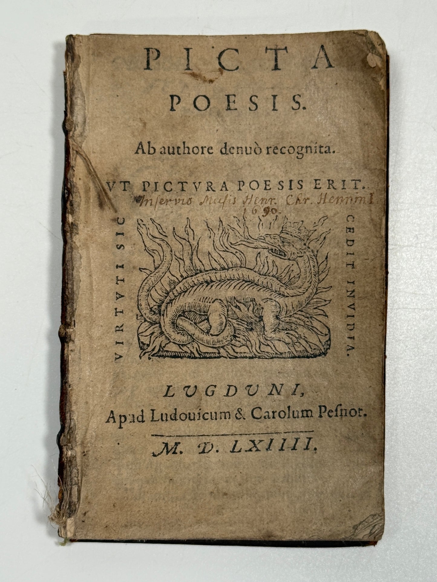 Picta Poesis 1564 Barthelemy Aneau