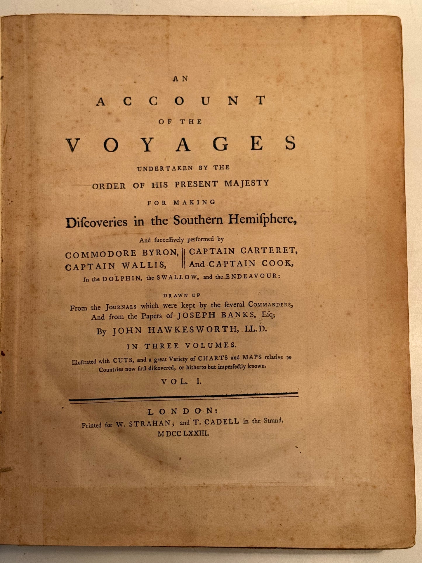Captain Cook's First Voyage 1773