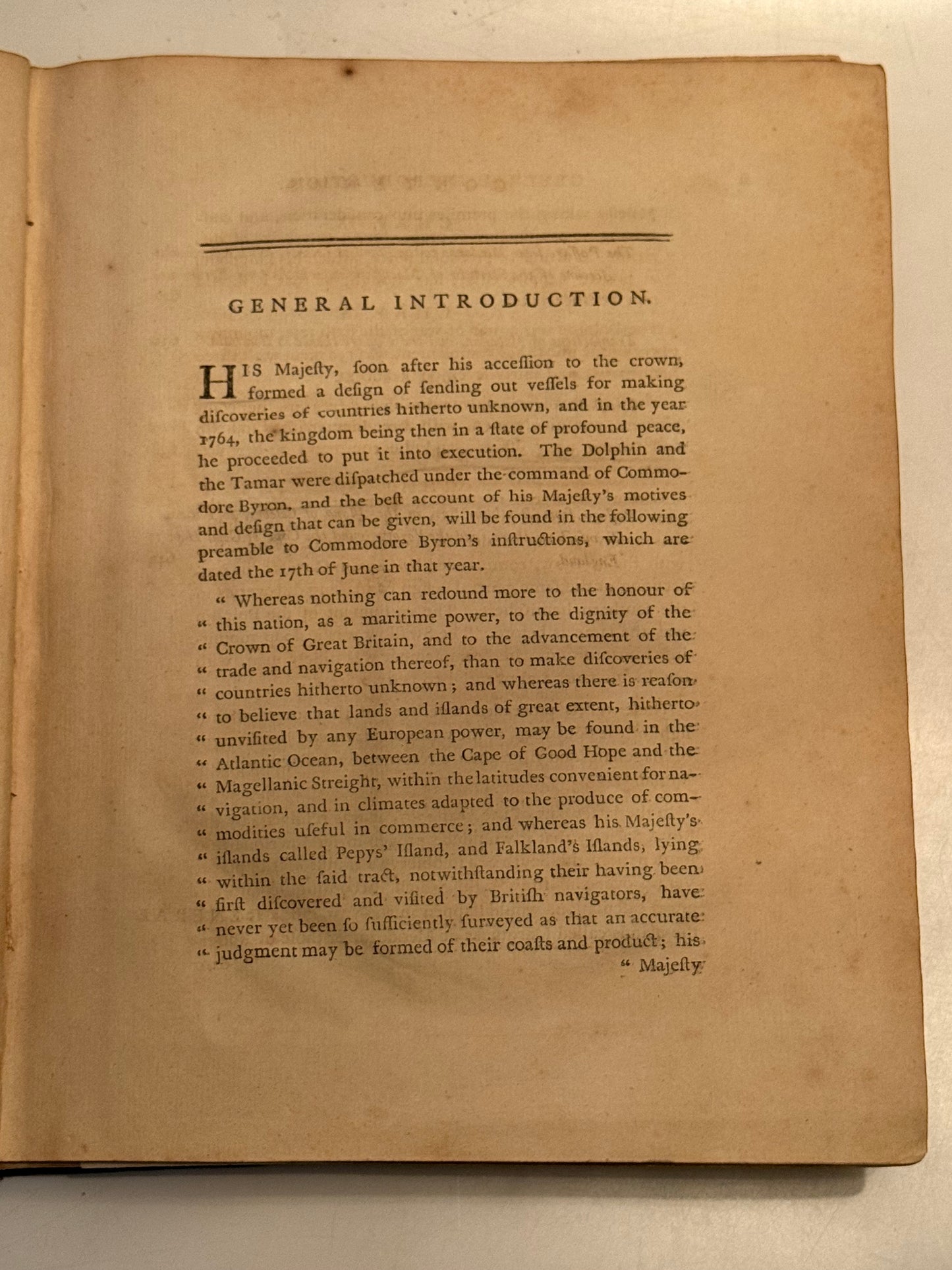 Captain Cook's First Voyage 1773
