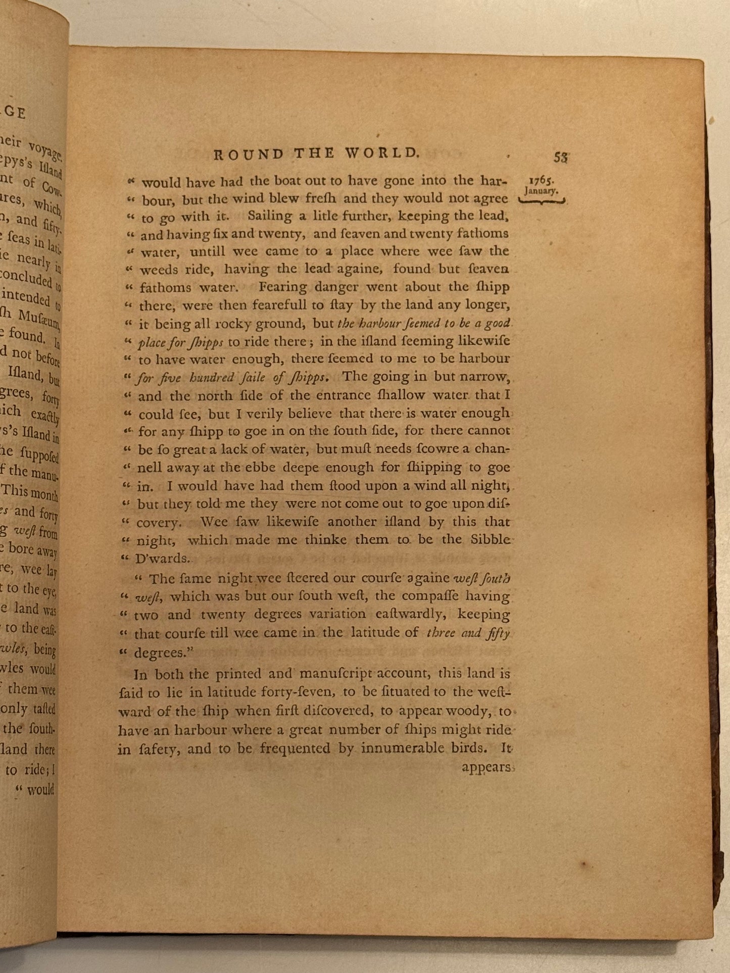 Captain Cook's First Voyage 1773