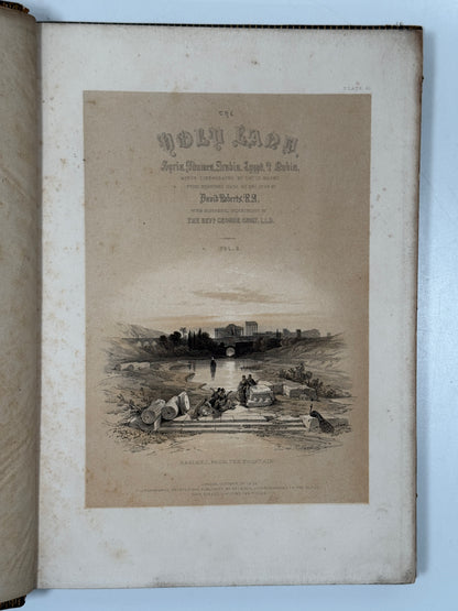 The Holy Land by David Roberts 1855 First 4to Edition