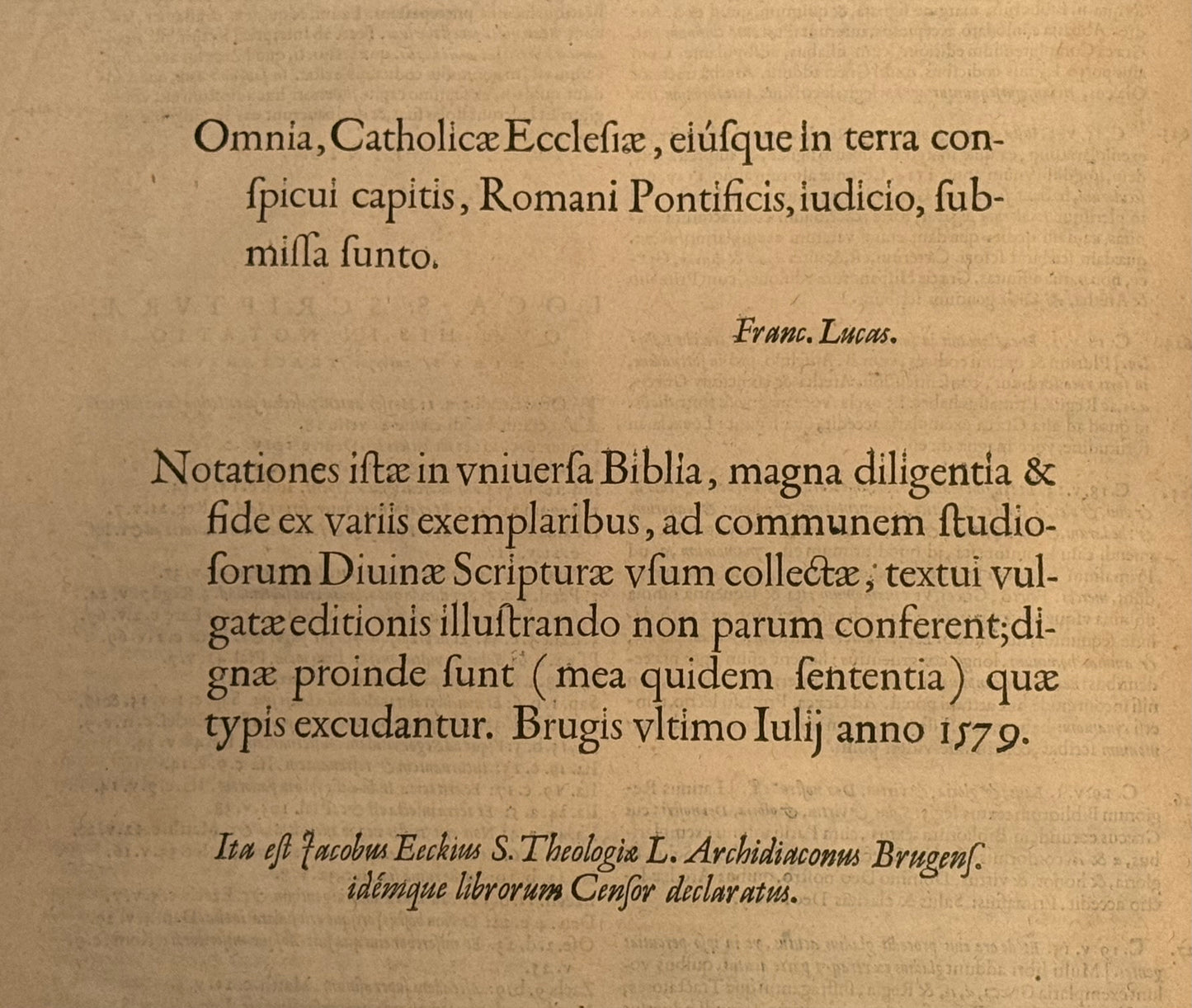 The 1583 Plantin Bible