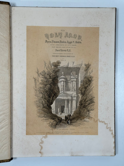 The Holy Land by David Roberts 1855 First 4to Edition