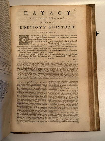 A Magnificent New Testament in Original Greek 1723