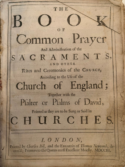 Antique King James Bible 1703 STUNNING FINE BINDING Antique Bible 1700s