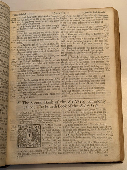 Antique King James Bible 1703 STUNNING FINE BINDING Antique Bible 1700s