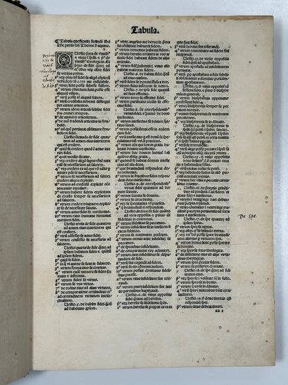 Summa Theologica by Thomas Aquinas 1496