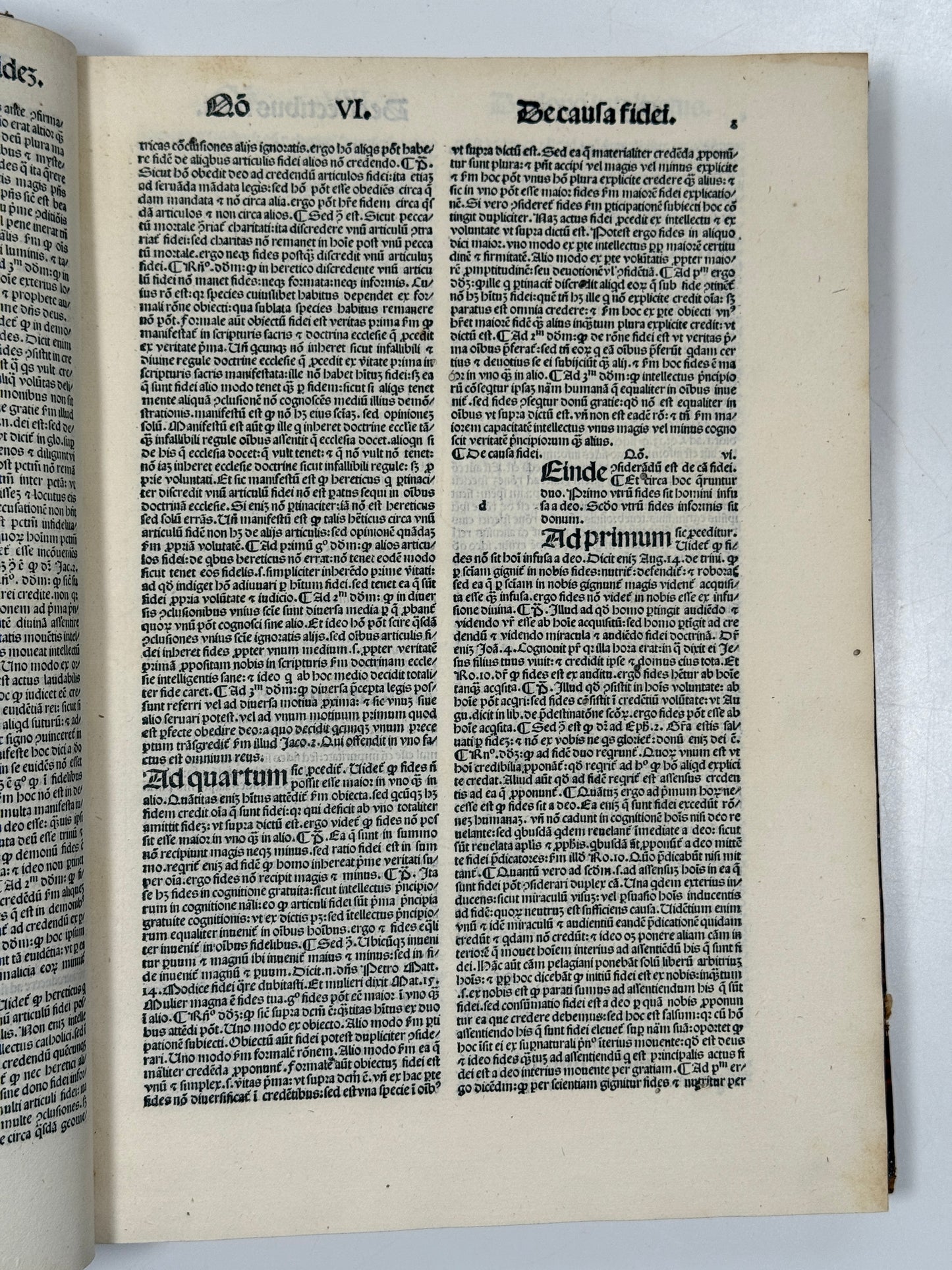 Summa Theologica by Thomas Aquinas 1496