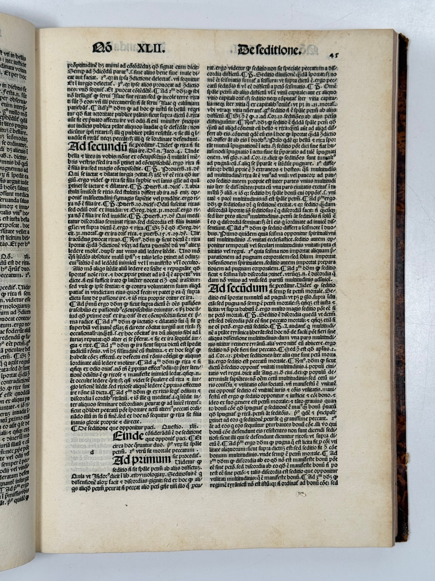 Summa Theologica by Thomas Aquinas 1496