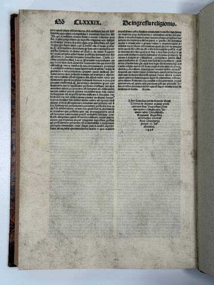 Summa Theologica by Thomas Aquinas 1496