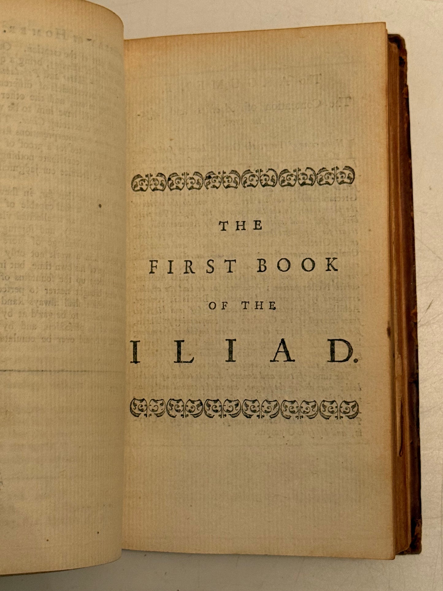 Homer's Iliad 1743 Illustrated Alexander Pope Edition