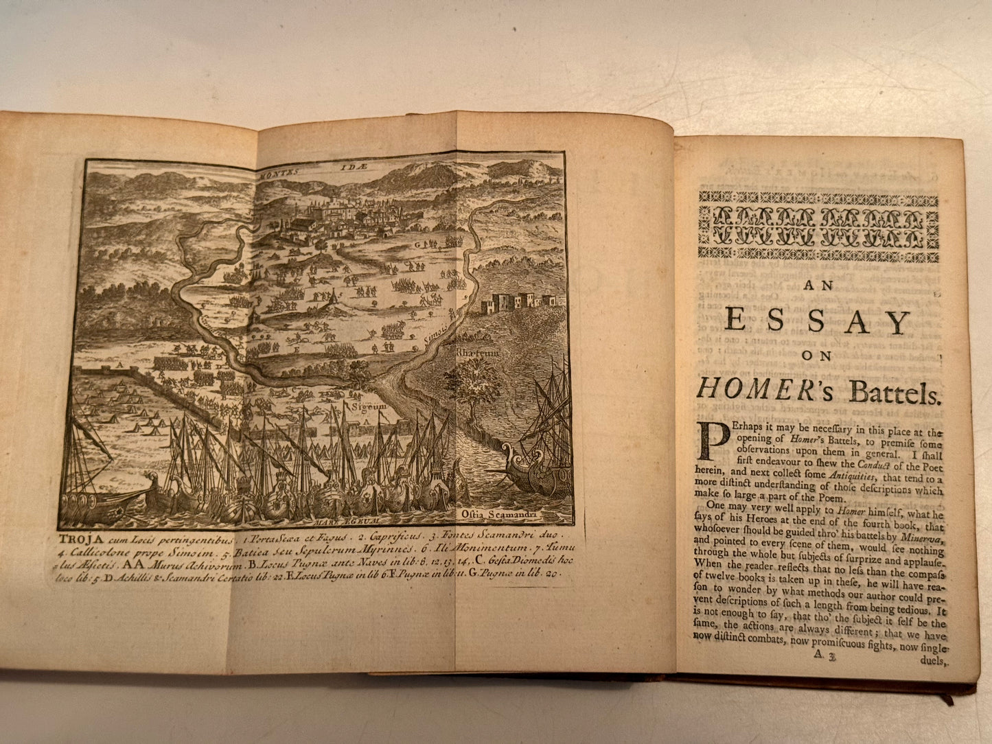 Homer's Iliad 1743 Illustrated Alexander Pope Edition