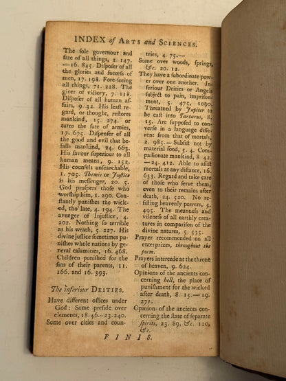 Homer's Iliad 1743 Illustrated Alexander Pope Edition