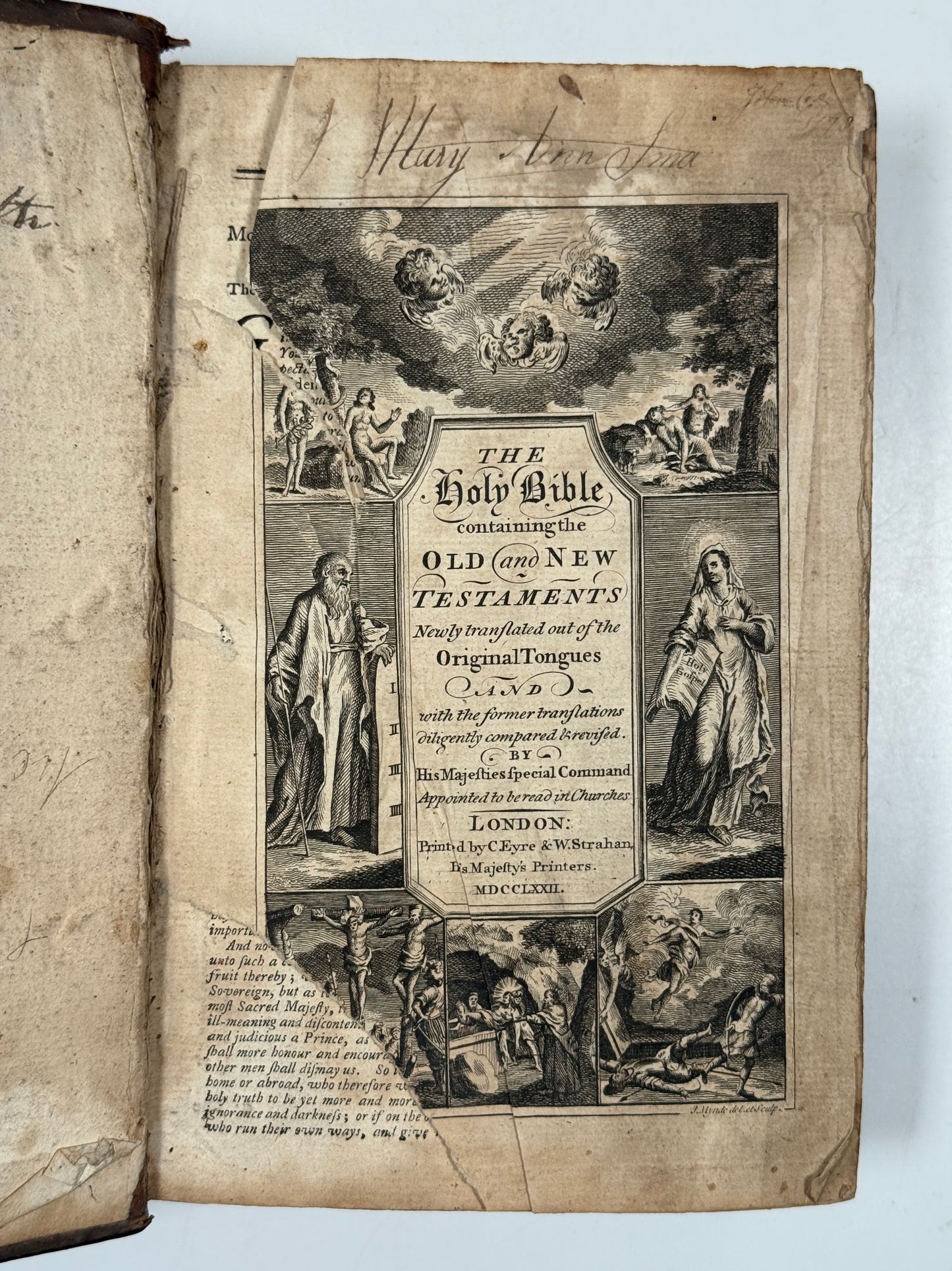 Antique King James Bible 1772