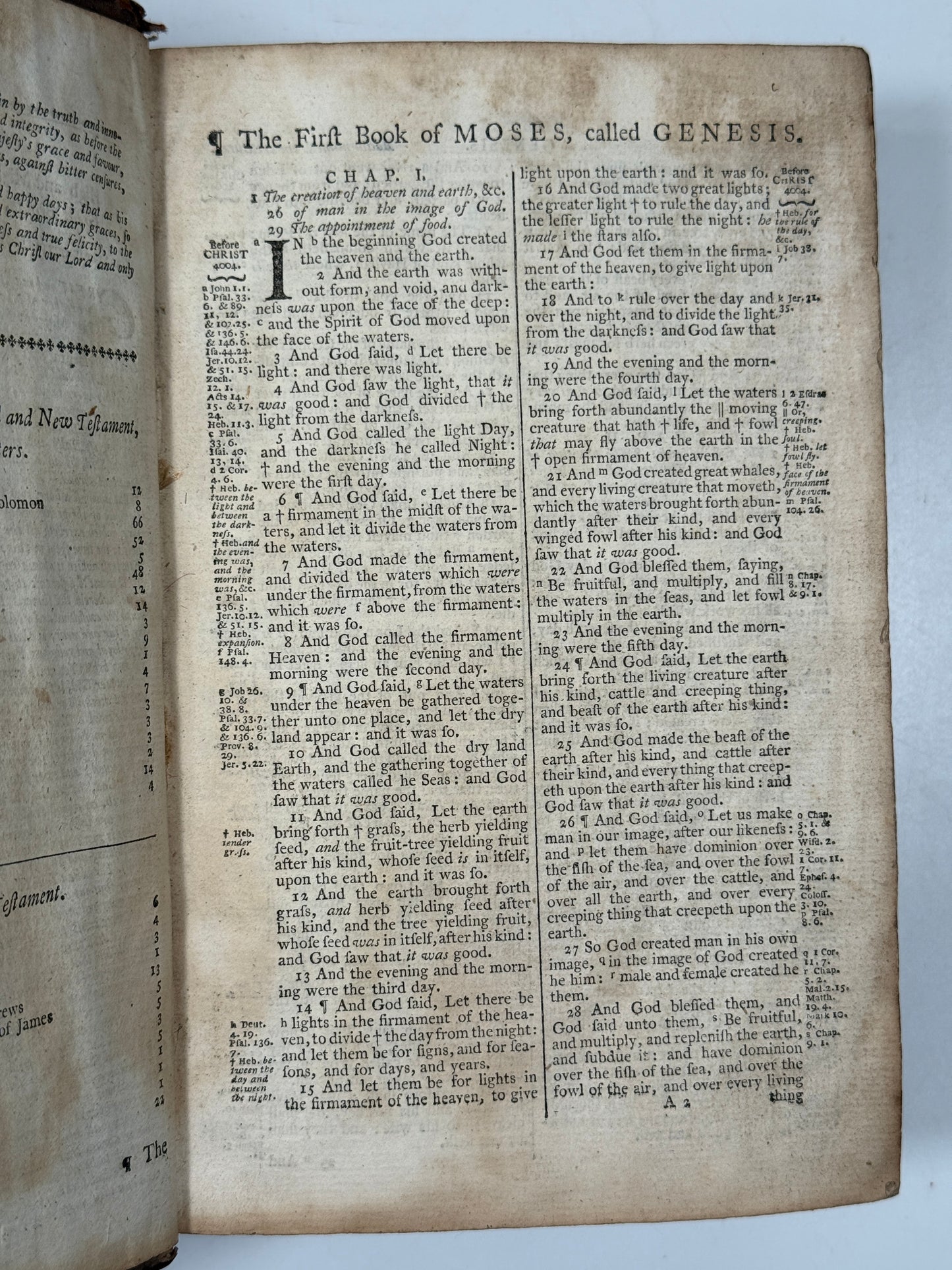 Antique King James Bible 1772