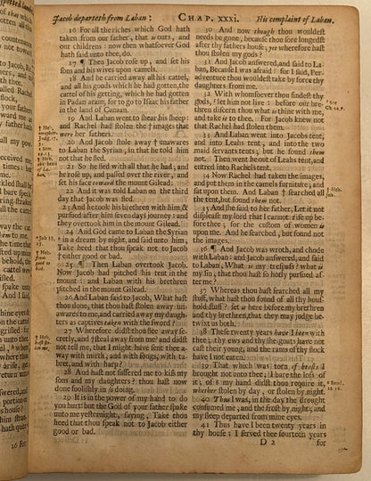Antique King James Bible 1677