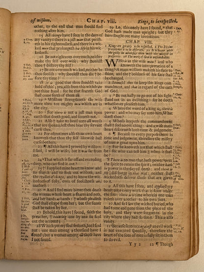 Antique King James Bible 1677