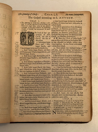 Antique King James Bible 1677