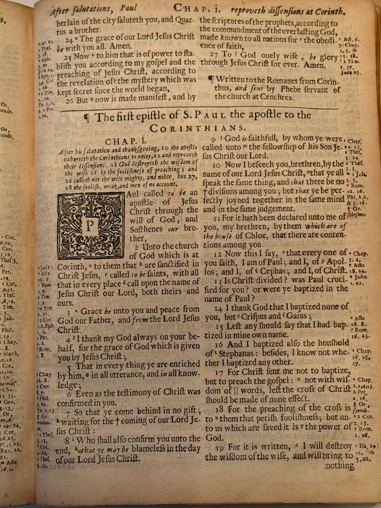 Antique King James Bible 1677
