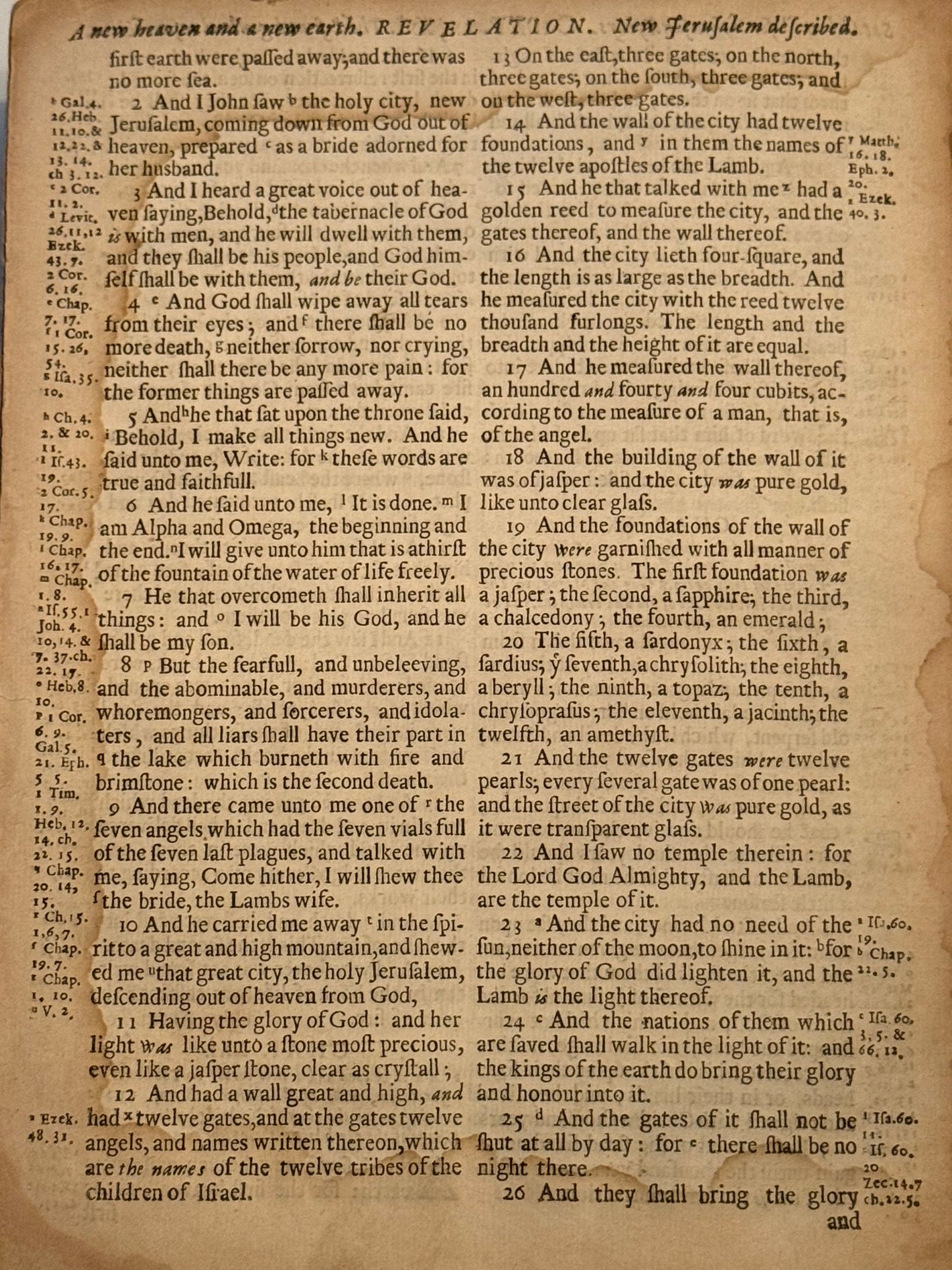 Antique King James Bible 1677