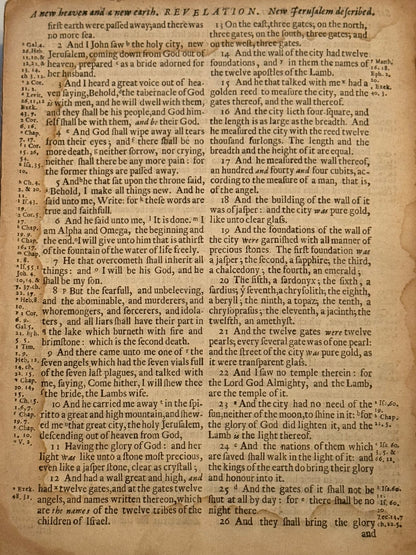 Antique King James Bible 1677