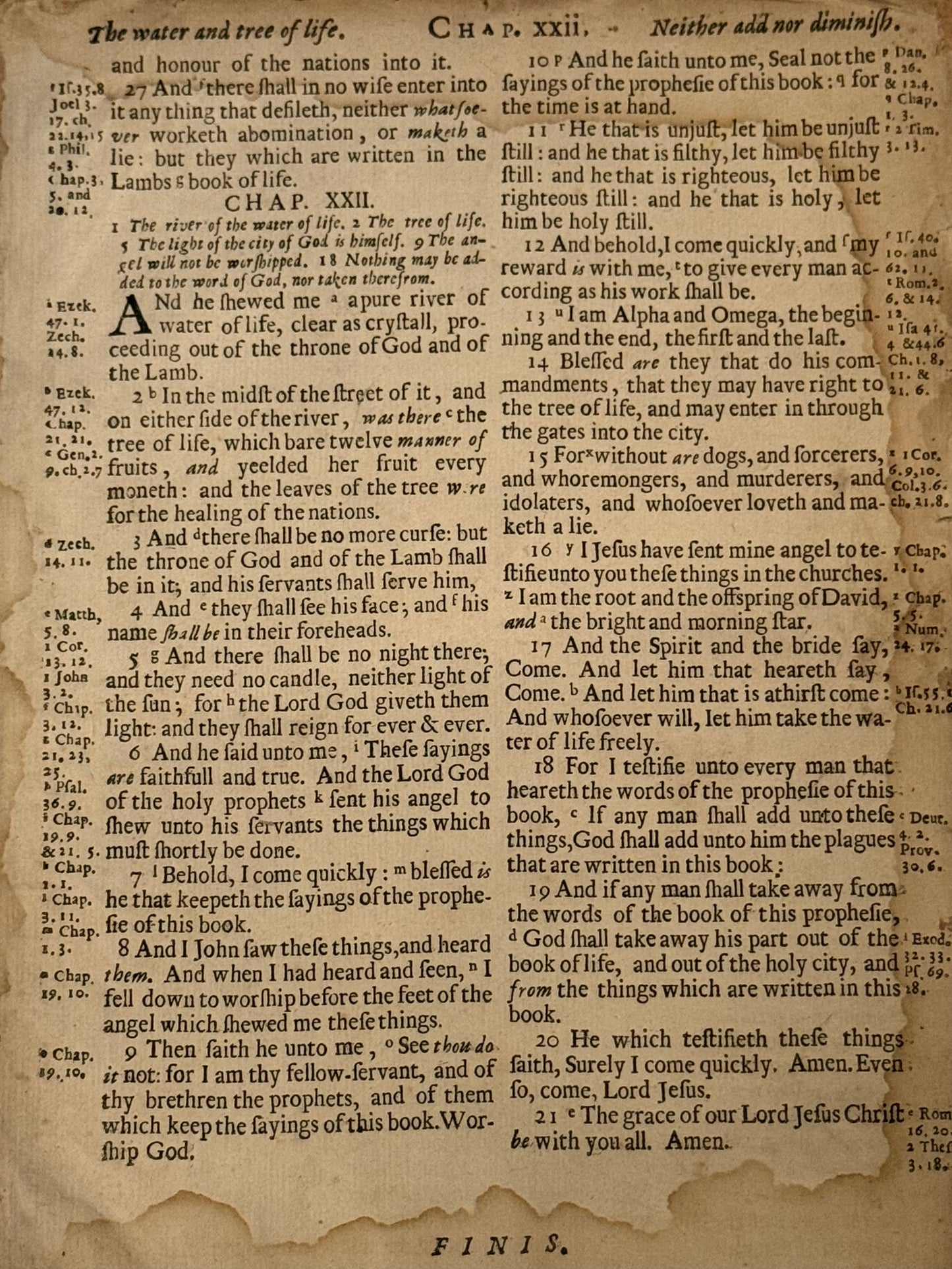 Antique King James Bible 1677
