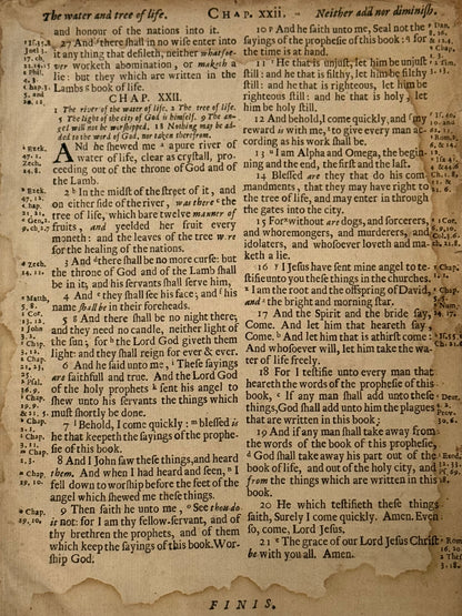 Antique King James Bible 1677
