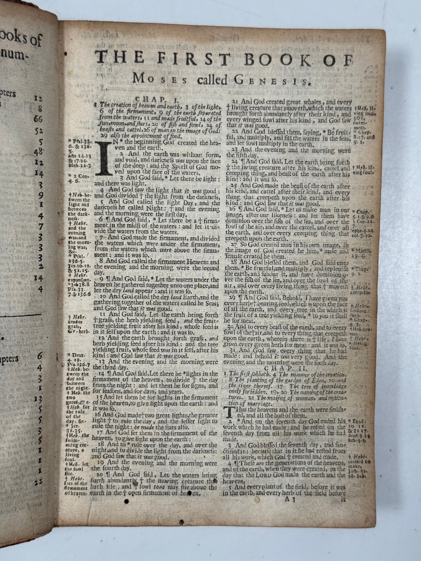 Antique King James Bible 1660 Henry Hills Edition w/Concordance 1652