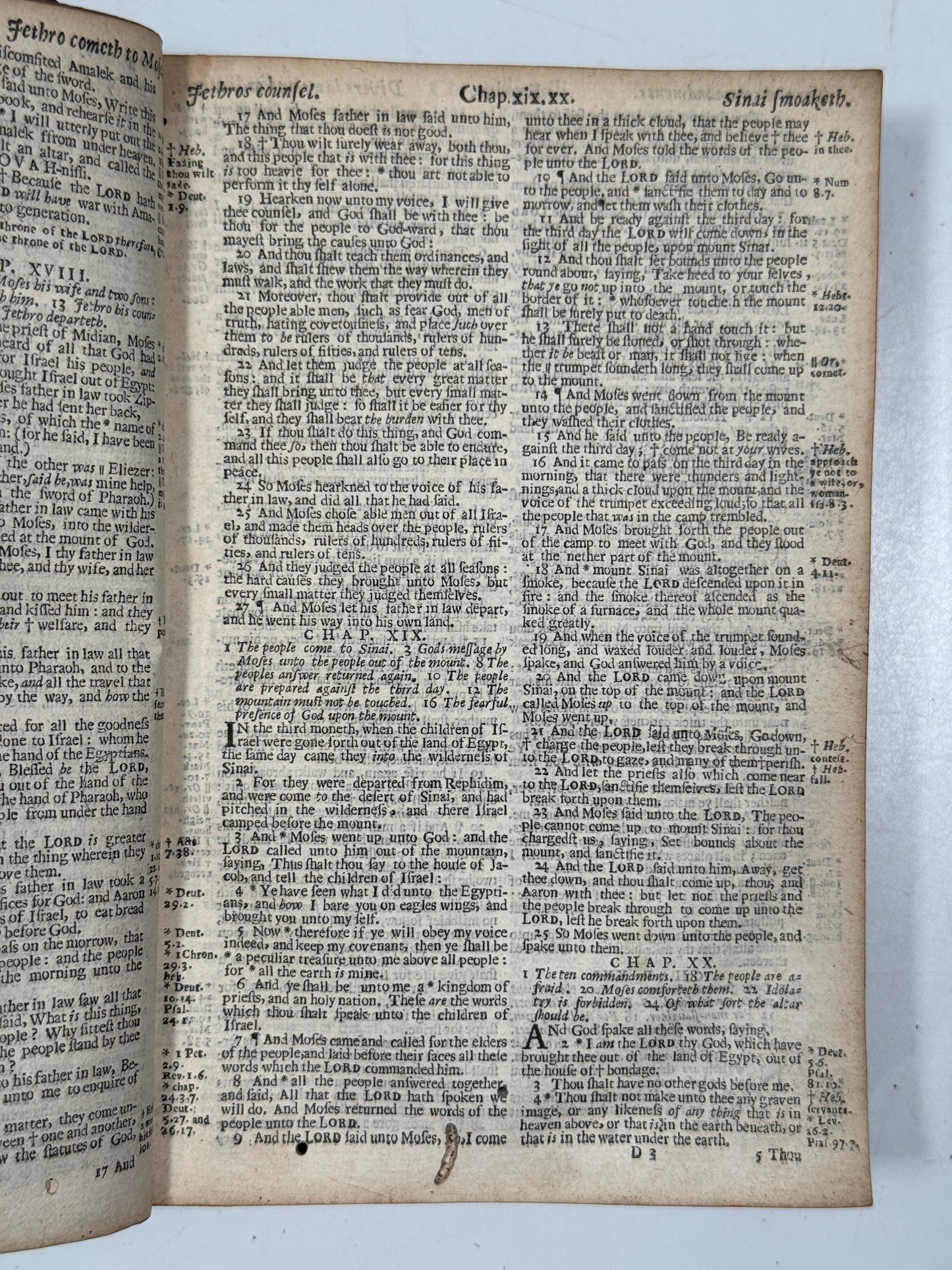 Antique King James Bible 1660 Henry Hills Edition w/Concordance 1652