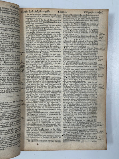 Antique King James Bible 1660 Henry Hills Edition w/Concordance 1652