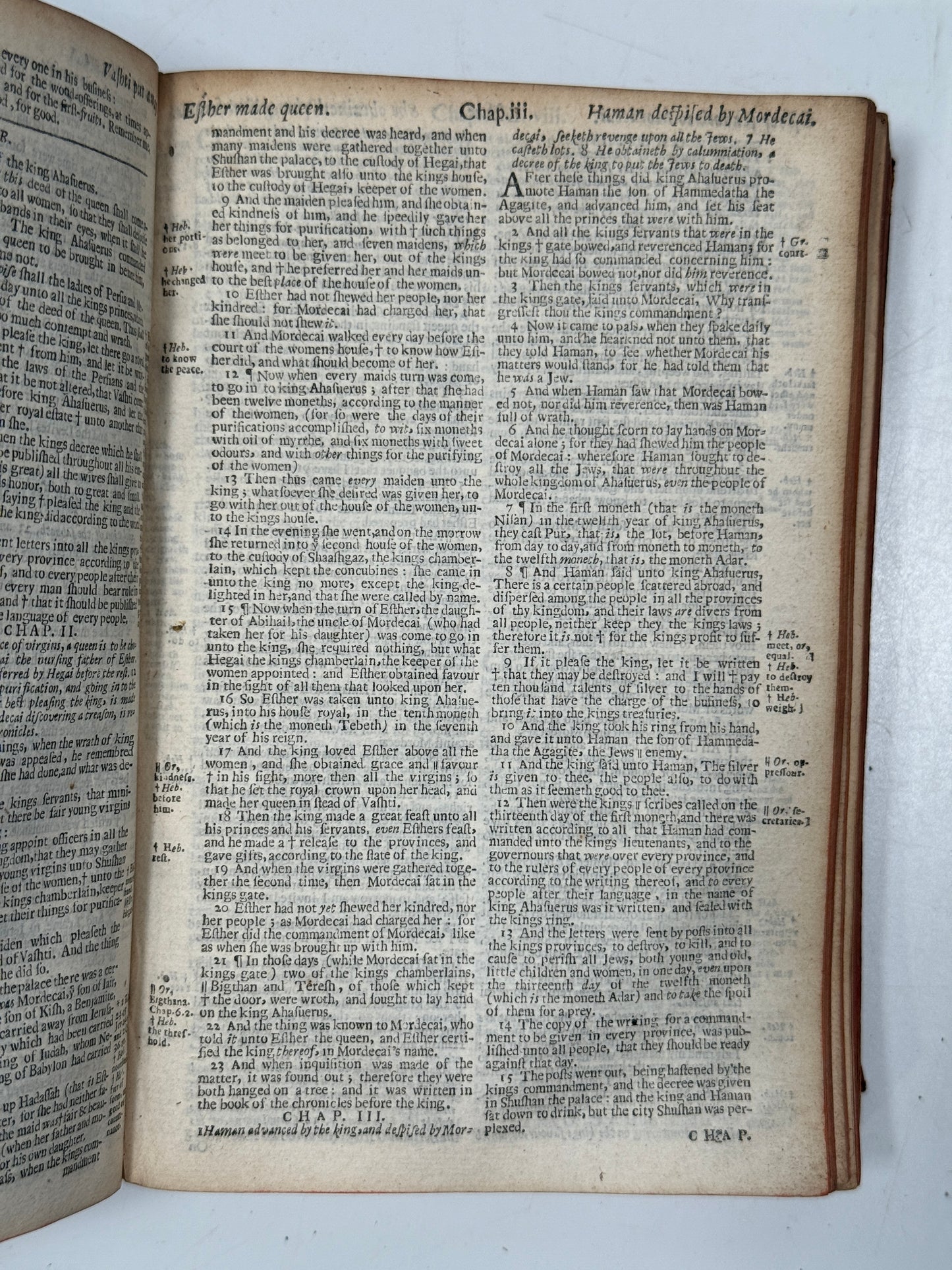 Antique King James Bible 1660 Henry Hills Edition w/Concordance 1652