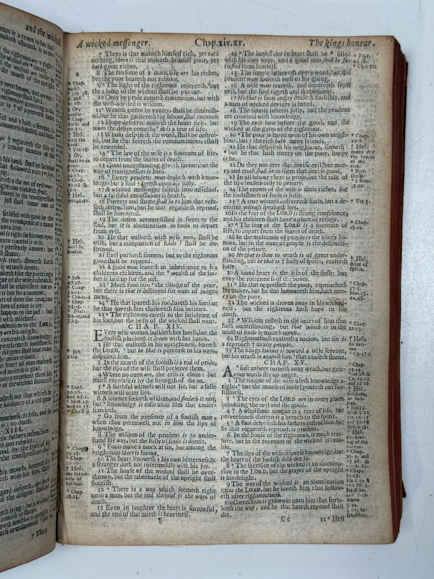 Antique King James Bible 1660 Henry Hills Edition w/Concordance 1652