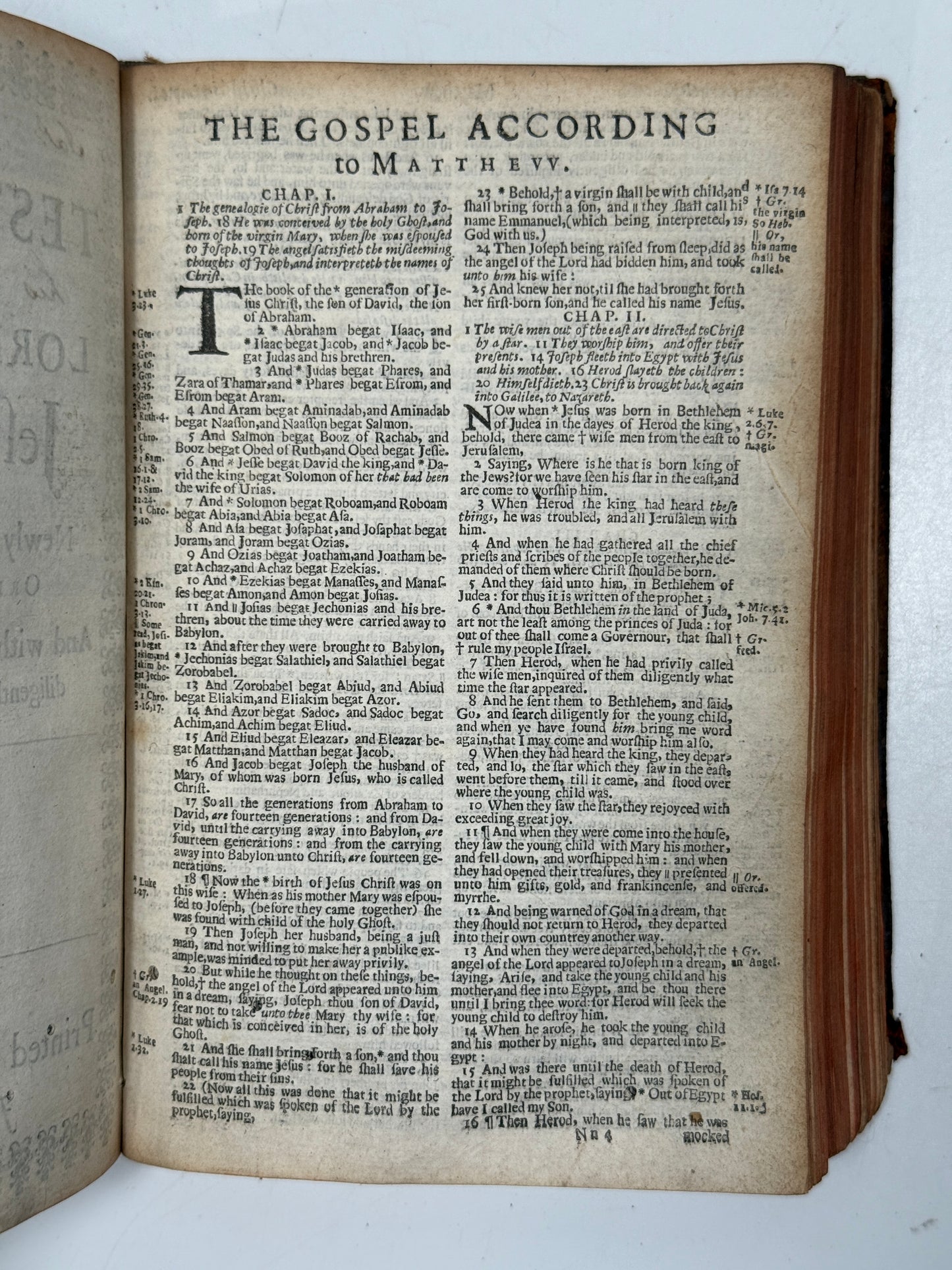 Antique King James Bible 1660 Henry Hills Edition w/Concordance 1652