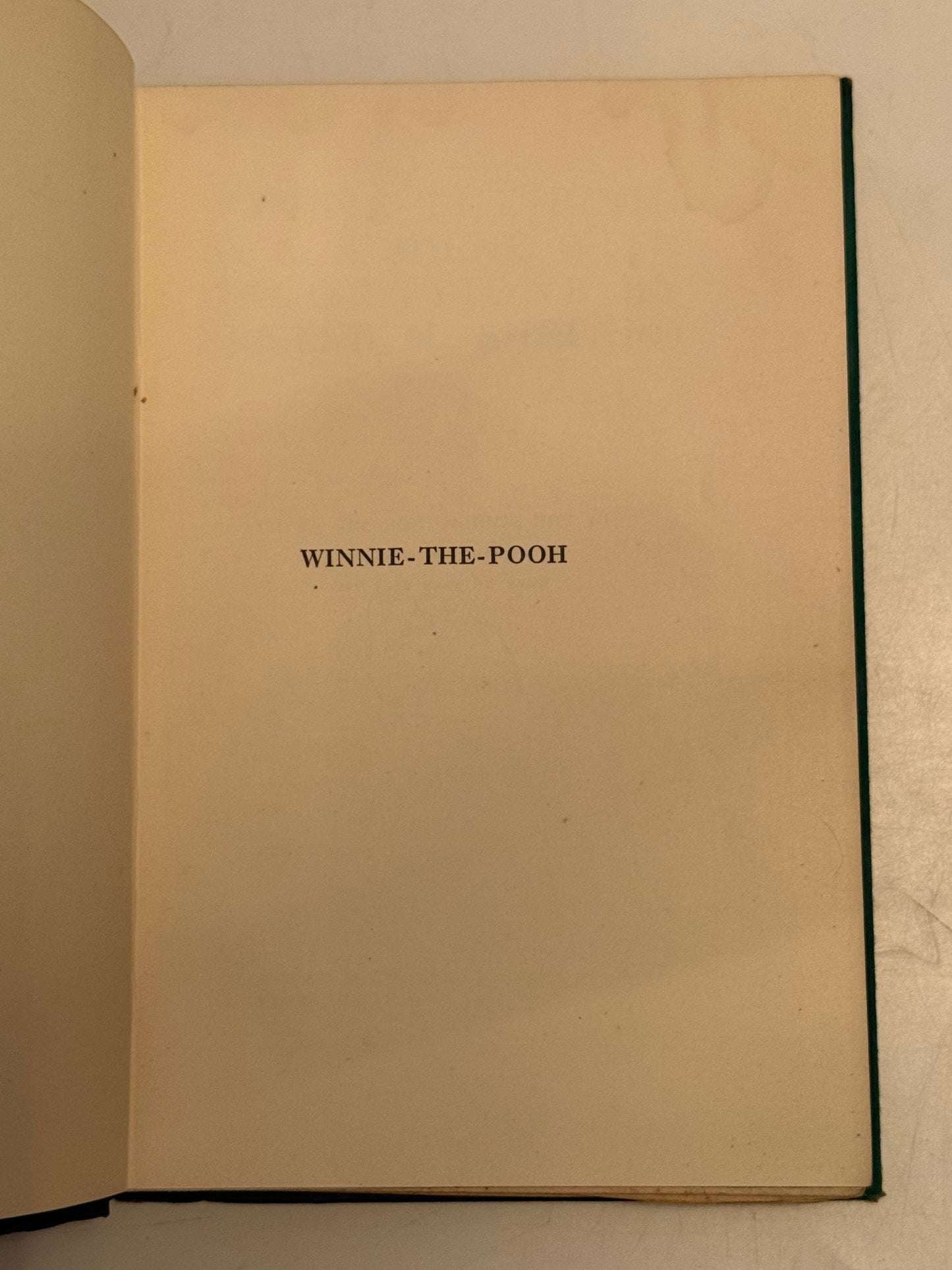 Winnie the Pooh by A.A Milne 1926 FIRST EDITION FIRST IMPRESSION in 1st State DJ