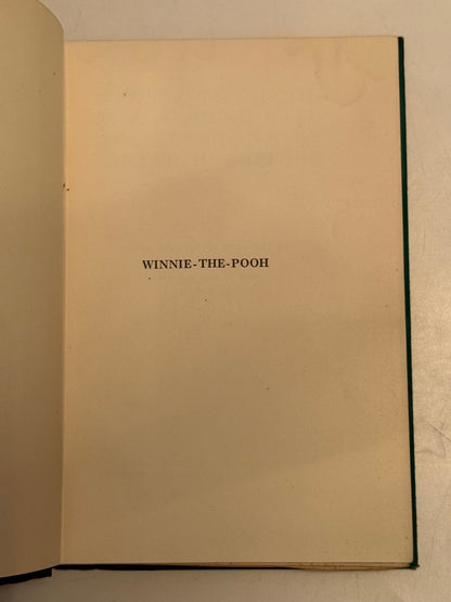 Winnie the Pooh by A.A Milne 1926 FIRST EDITION FIRST IMPRESSION in 1st State DJ