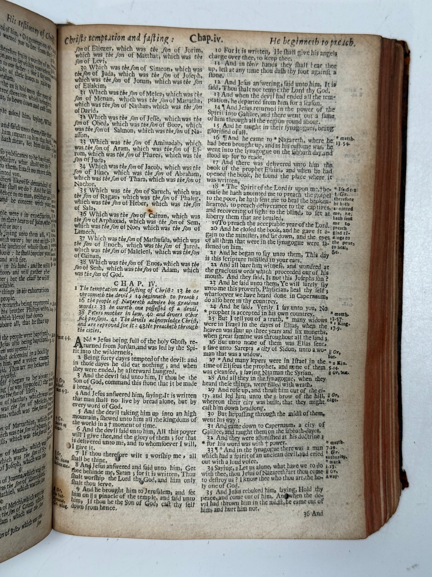 Antique King James Bible 1660 Henry Hills Edition w/Concordance 1652