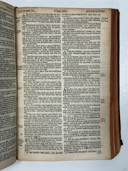 Antique King James Bible 1660 Henry Hills Edition w/Concordance 1652