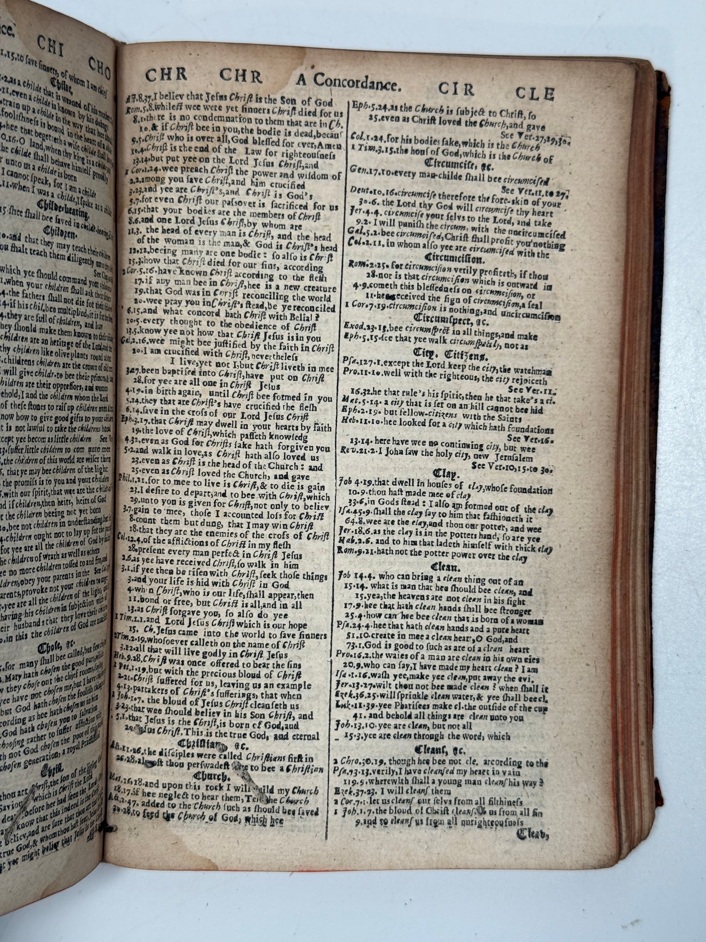 Antique King James Bible 1660 Henry Hills Edition w/Concordance 1652