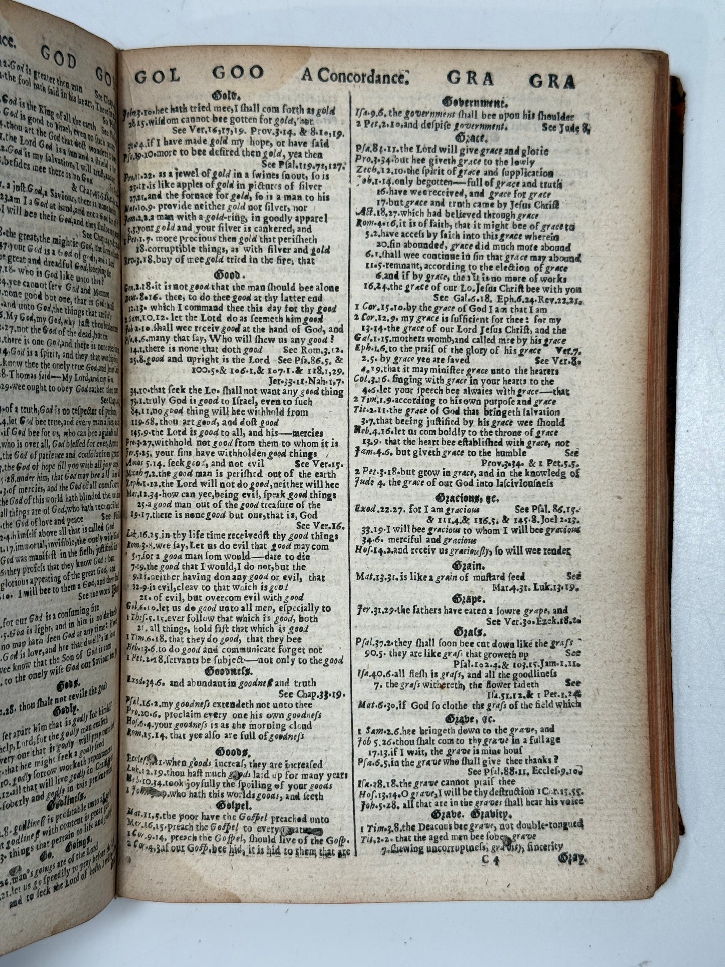 Antique King James Bible 1660 Henry Hills Edition w/Concordance 1652