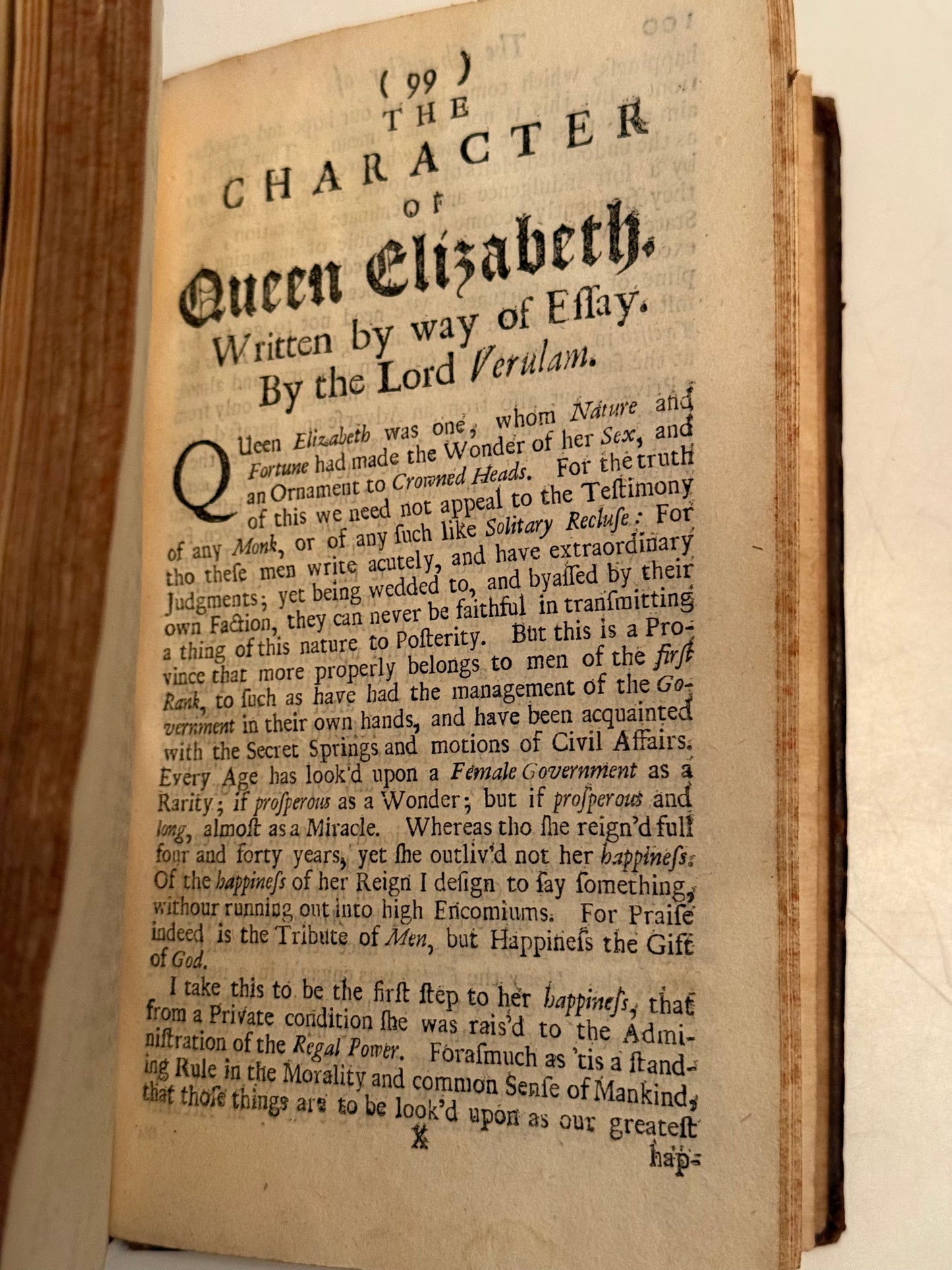 The Essays of Francis Bacon 1701