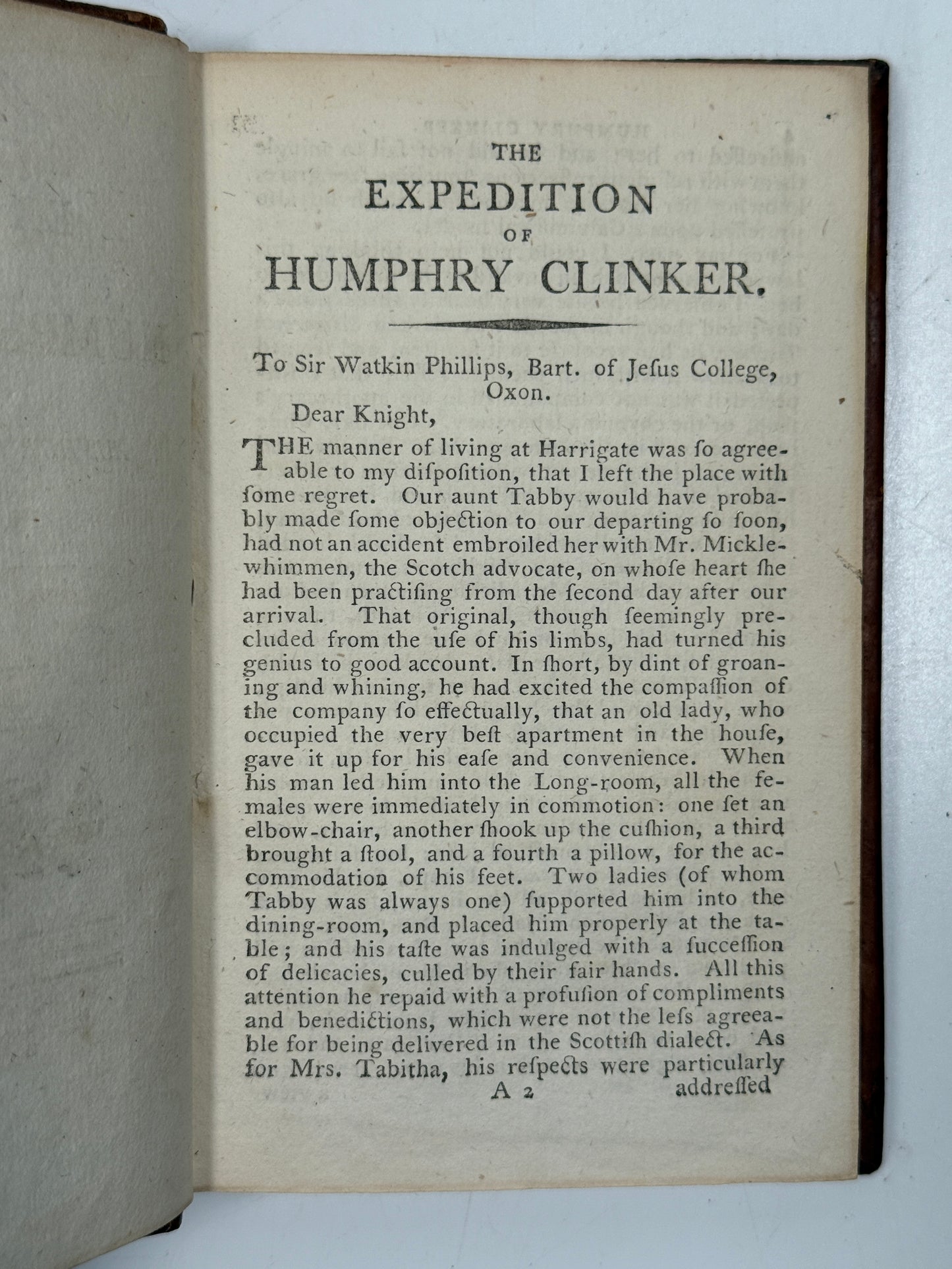 The Expedition of Humphry Clinker by Tobias Smollett c.1790