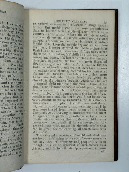 The Expedition of Humphry Clinker by Tobias Smollett c.1790