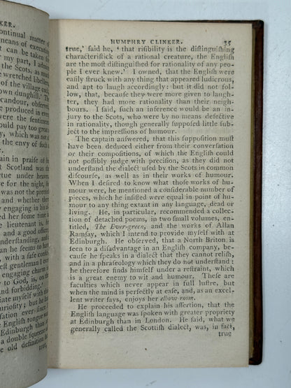 The Expedition of Humphry Clinker by Tobias Smollett c.1790
