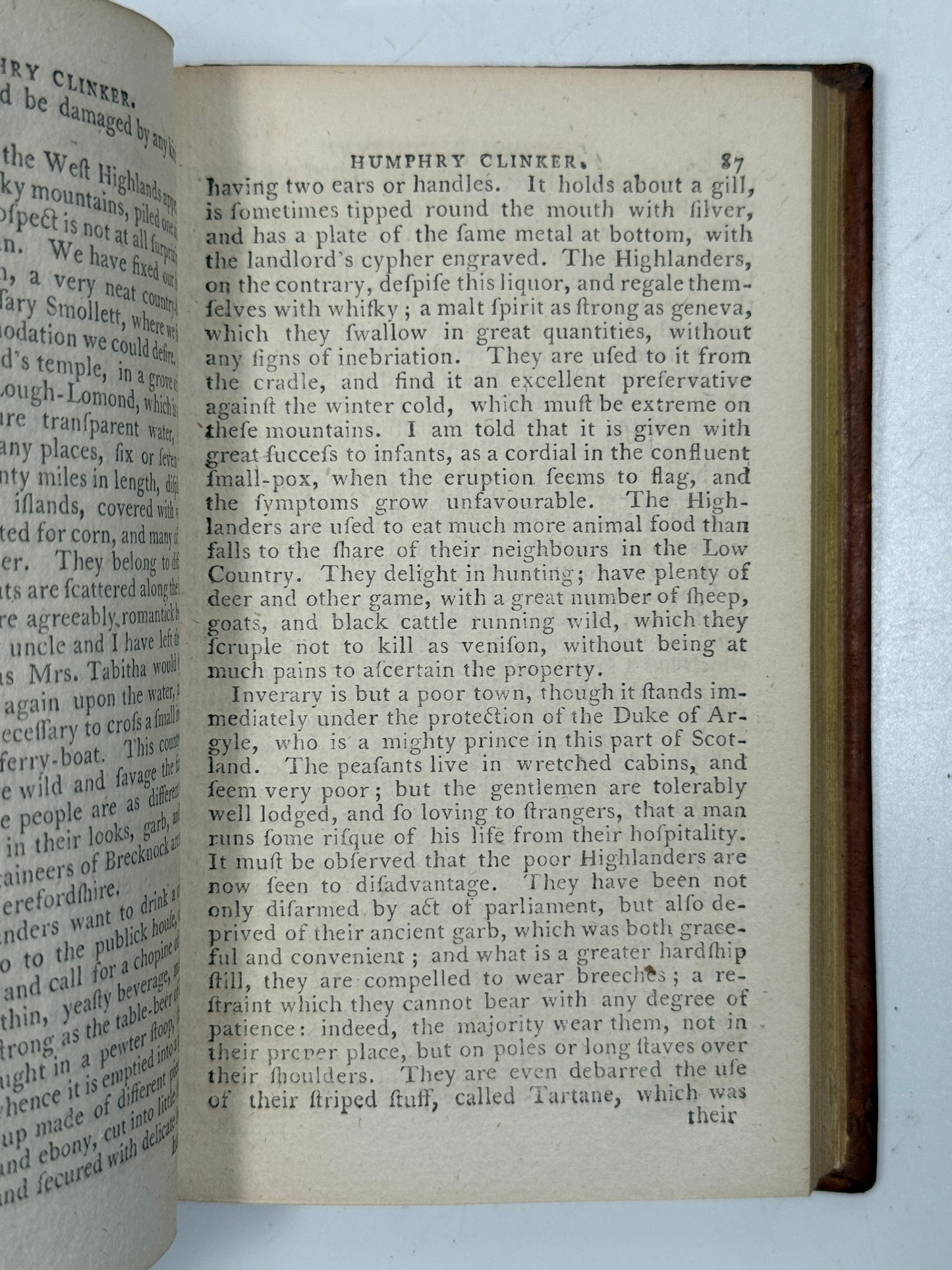 The Expedition of Humphry Clinker by Tobias Smollett c.1790