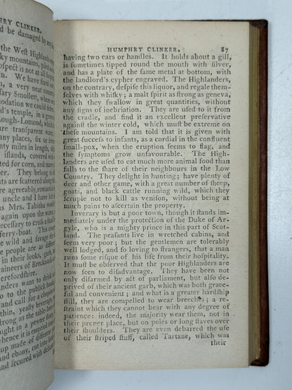 The Expedition of Humphry Clinker by Tobias Smollett c.1790