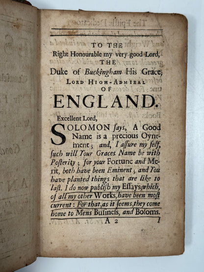 The Essays of Sir Francis Bacon 1691